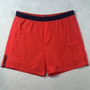 Rhone XXL Athletic Shorts Amber Red Stretch Performance Wicking EUC
